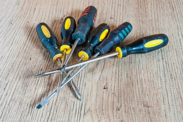 Six different  screwdriver set — Stock Photo, Image