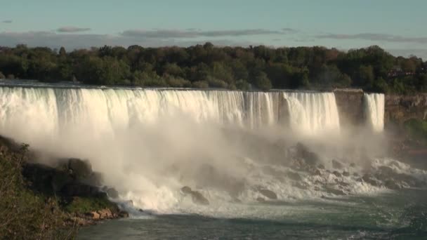 Niagara fällt aus amerika — Stockvideo