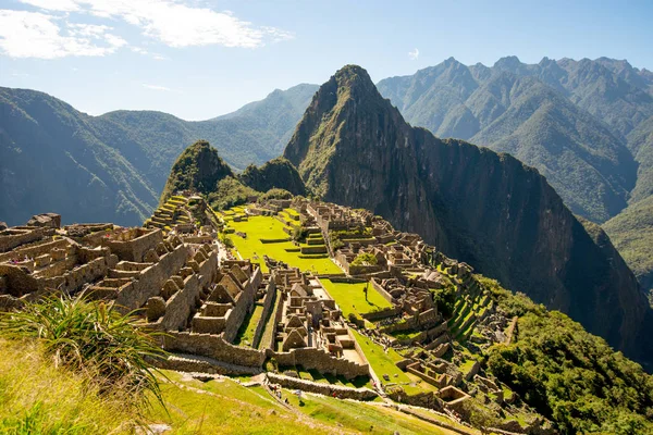 Machu Picchu - Ostatnie promienie słońca oświecające Machu Picchu, Peru — Zdjęcie stockowe