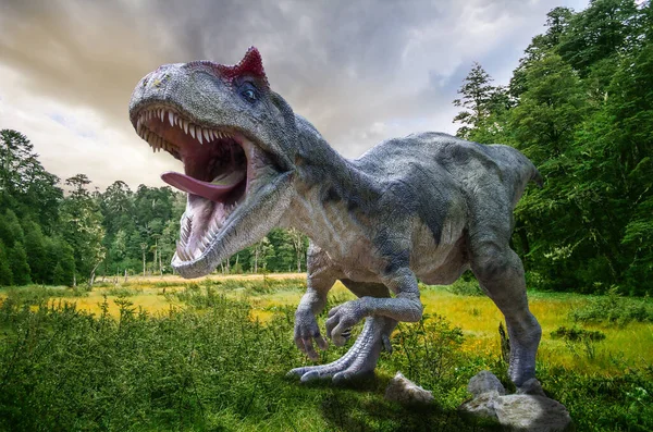 Tyrannosaurus - Oberer Jura - der größte fleischfressende Dinosaurier — Stockfoto