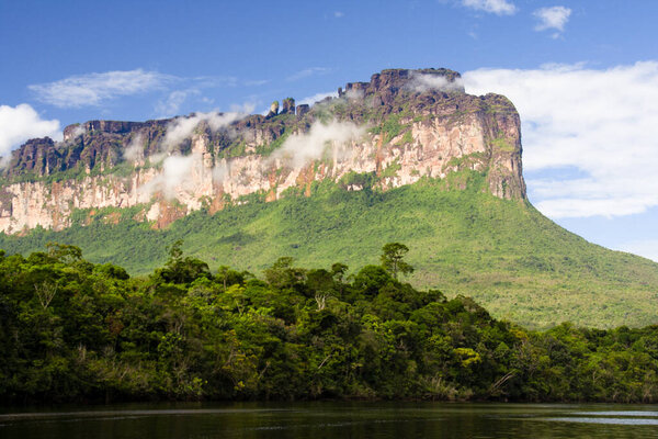 Auyan Tepui - table mountain in National Park Canaima, Venezuela