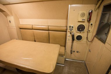 1964 'te ABD Donanması' ndan emekli olan USS Growler SSG-57 denizaltısının iç kısımları.