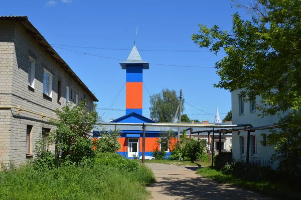 Estación Bomberos Ciudad Palekh Región Ivanovo — Foto de Stock