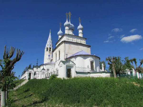 Holy Cross Cathedral City Palekh Ivanovo Region — Stock Photo, Image