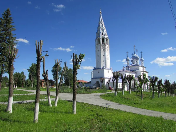 Szent Kereszt Katedrális Város Palekh Ivanovo Régióban Jogdíjmentes Stock Képek