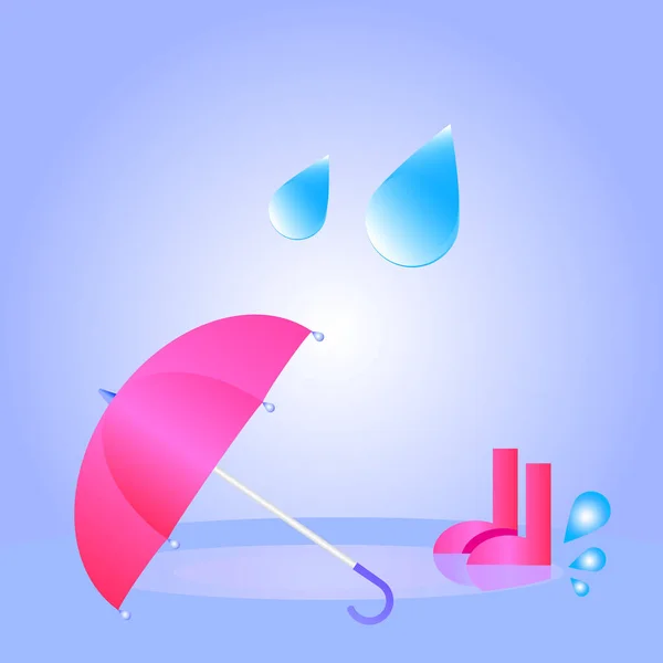 Rain concept — Stock Vector