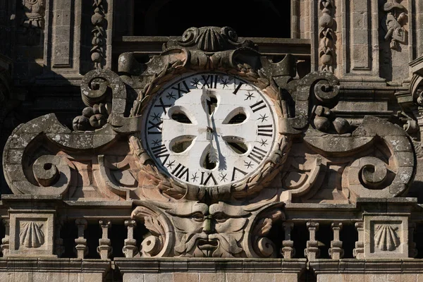 Antico Orologio Sulla Torre Berenguela Della Cattedrale Santiago Compostela — Foto Stock