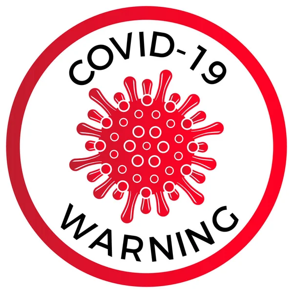 Ikon Dan Teks Virus Coronavirus Covid Ilustrasi Vektor - Stok Vektor