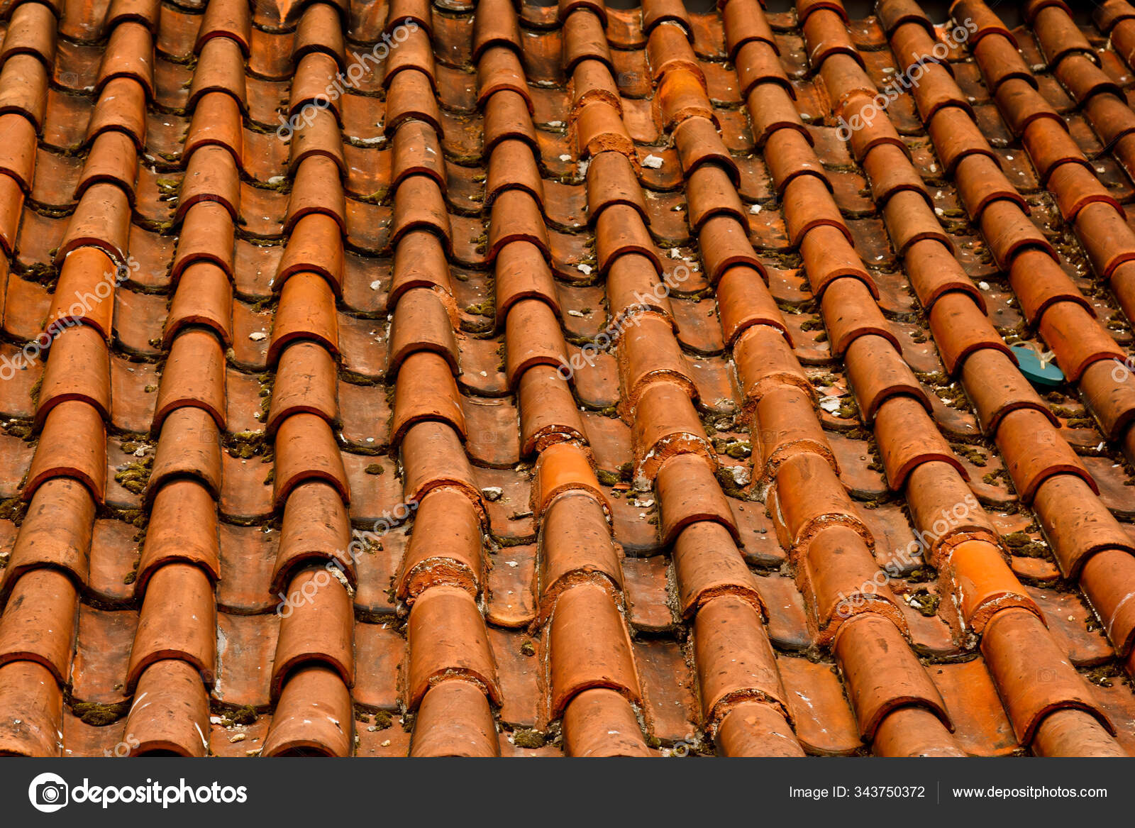 Prague 05 10 2019 Low Light Detail Of Patina Red Roof Top Prague Lesser Town Typical Roofing Material Old Roofing Of Clay Tiles Various Orange Shades And Stains Stock Editorial Photo C Yuliiahurzhos 343750372