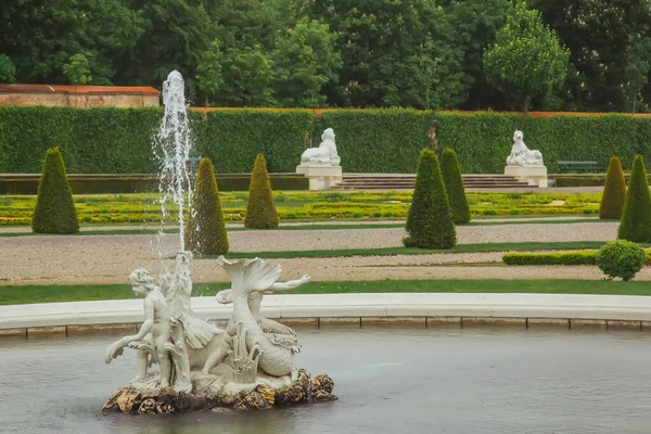 Vienna Austria 2019 Belvedere Gardens Imperial Baroque Park Ponds Fountains — Stock fotografie