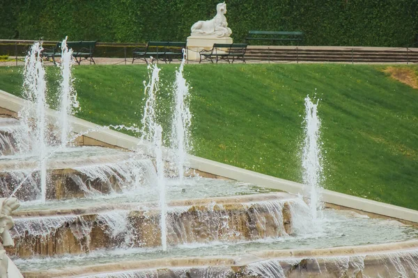 Wenen Oostenrijk 2019 Cascade Fontein Het Park Van Het Belvedere — Stockfoto