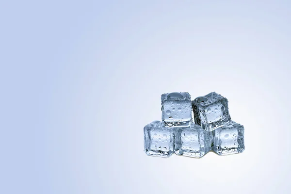 Ice Cubes White Background — Stock Photo, Image