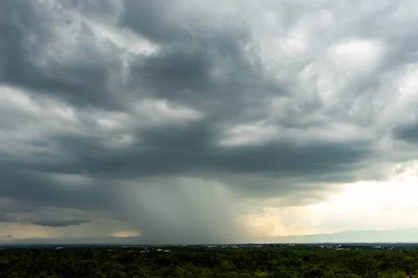 Trueno Tormenta Cielo Nubes Lluvia —  Fotos de Stock