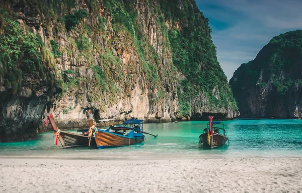 Μάγια Κόλπο Phi Phi Leh Νησί Krabi Ταϊλάνδη — Φωτογραφία Αρχείου