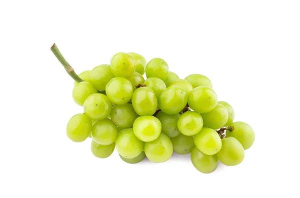 Зелений Виноград Листям Ізольовано Білому — стокове фото