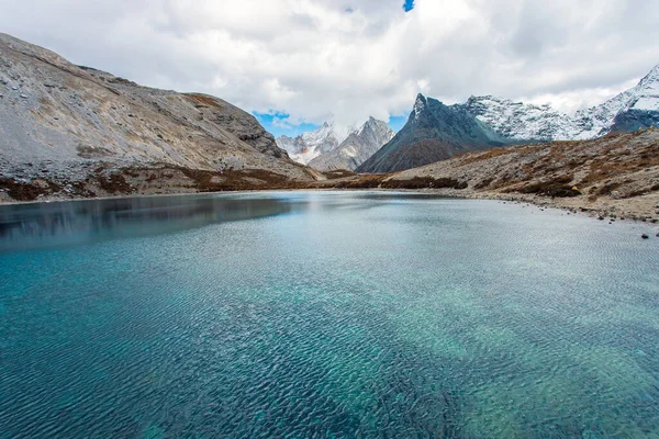 Vijf Kleuren Meer Bij Doacheng Yading National Park Sichuan China — Stockfoto