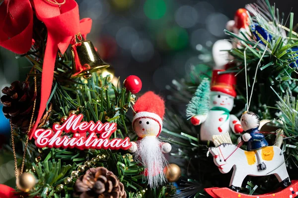 Fundo Natal Luzes Desfocadas Com Árvore Decorada Fotografias De Stock Royalty-Free