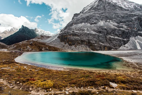 Melkmeer Bij Doacheng Yading National Park Sichuan China Laatste Shangri — Stockfoto