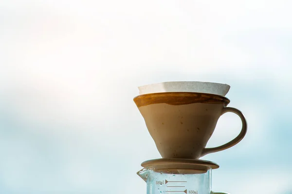 Barista Brewing Coffee Method Pour Drip Coffee — Stock Photo, Image