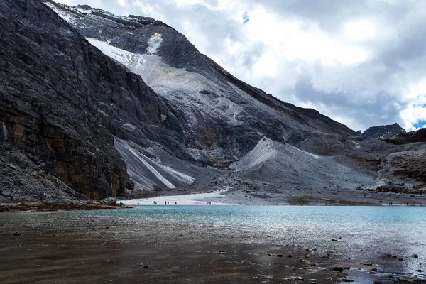 Jezioro Mleczne Parku Narodowym Doacheng Yading Syczuan Chiny Ostatni Shangri — Zdjęcie stockowe