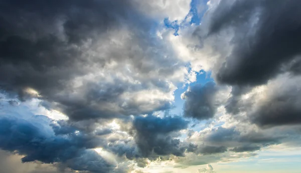 Mennydörgés Vihar Eső Felhők — Stock Fotó