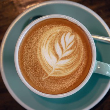 Kahve güzel Latte ile sanat