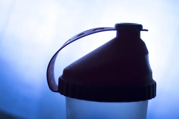 Fitness protein shake shaker bottle — Stock Photo, Image