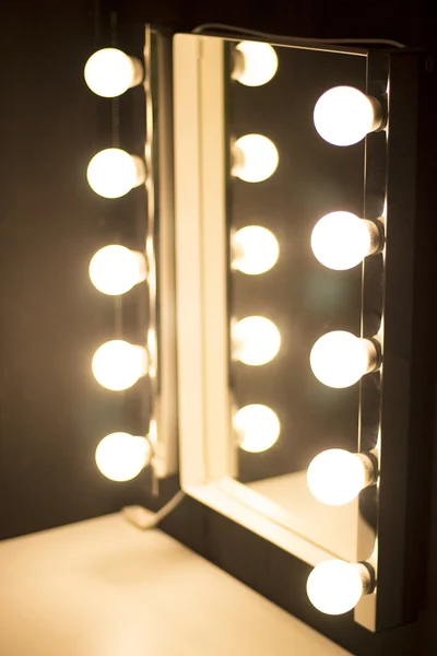 Studio makeup table mirror lights