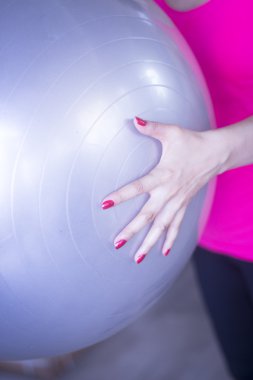 Spor egzersiz pilates topu