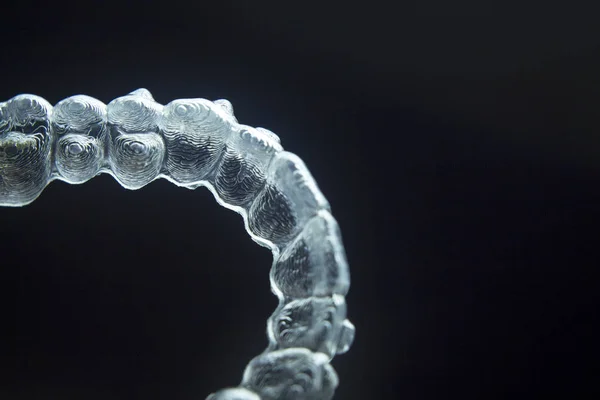 Invisible teeth aligners — Stock Photo, Image