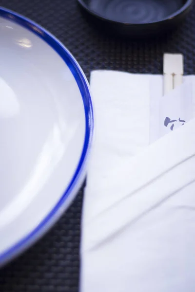 Chopsticks no restaurante japonês — Fotografia de Stock