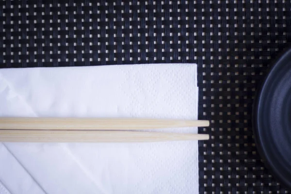 Bacchette in ristorante giapponese — Foto Stock