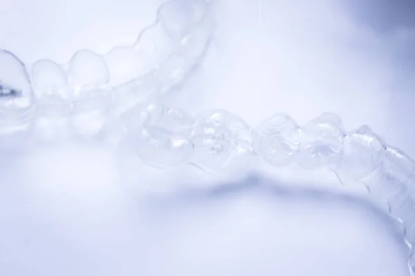 Neviditelné zuby aligners — Stock fotografie