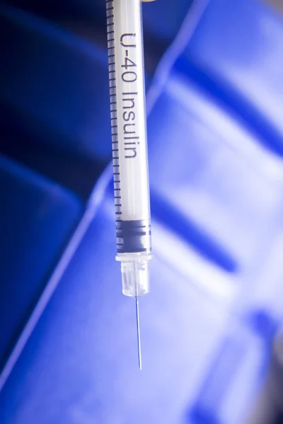 Aiguille de sirop d'injection médicale — Photo