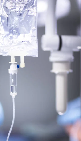 Medical iv drip in hospital — Stock Photo, Image