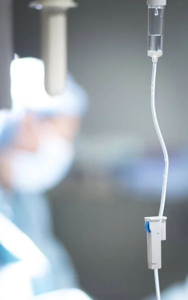 Medical iv drip in hospital — Stock Photo, Image