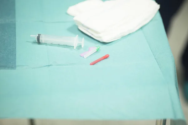 Seringa anestésica cirúrgica — Fotografia de Stock