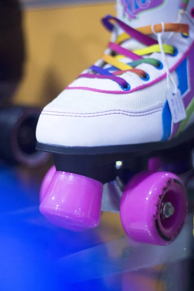 Rollerskates in skate store — Stock Photo, Image