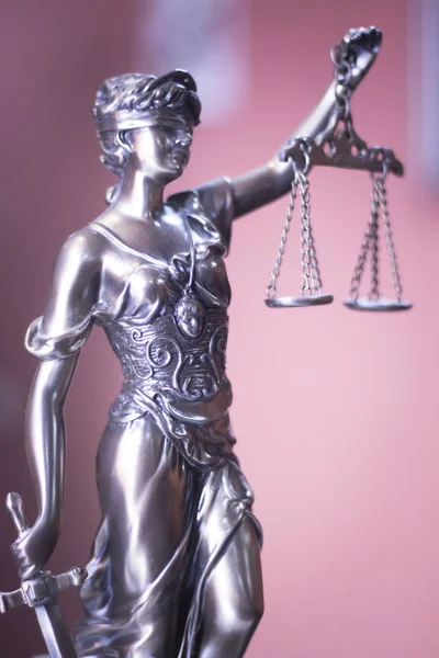 Escritório de advocacia estátua legal — Fotografia de Stock