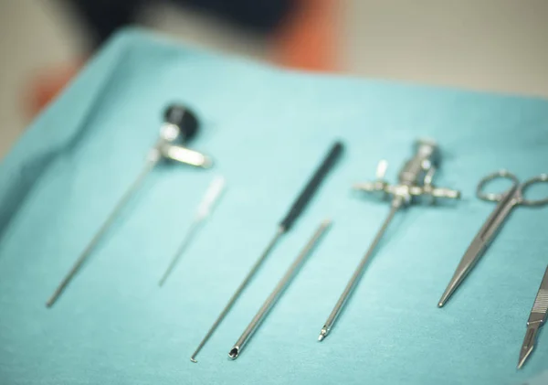 Surgery instrumentation table — Stock Photo, Image