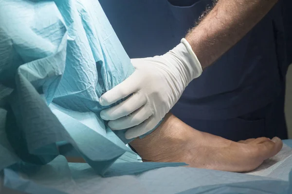Cirugía de rodilla operación quirúrgica — Foto de Stock