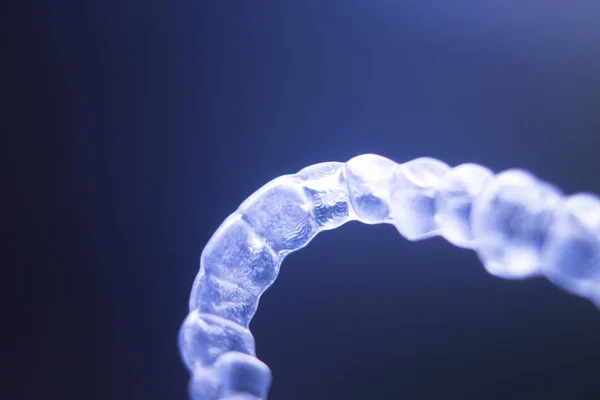 Neviditelné zuby závorky aligners — Stock fotografie