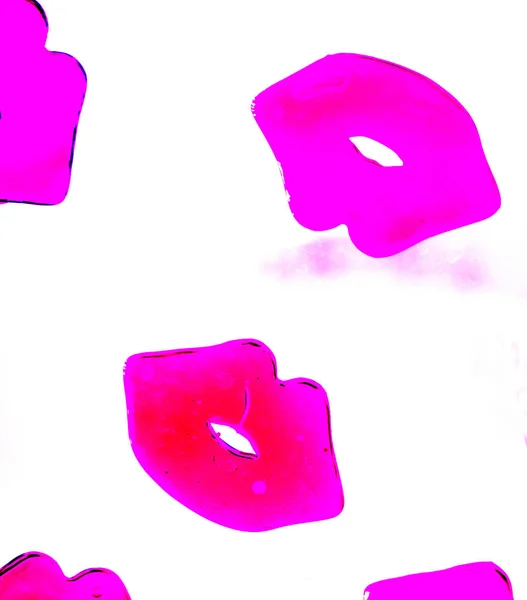 Batom de lábios vermelhos abstrato — Fotografia de Stock