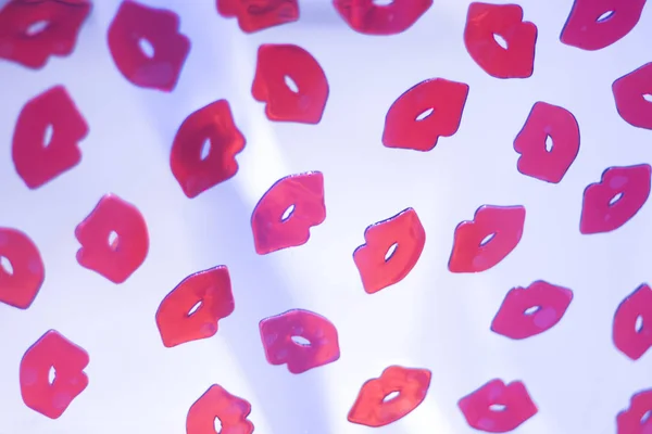 Batom de lábios vermelhos abstrato — Fotografia de Stock