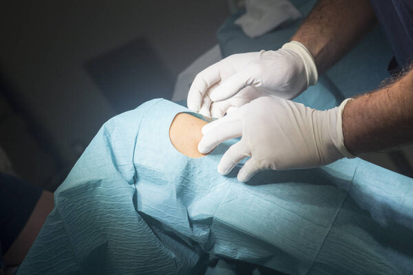 Knee surgery surgical operation