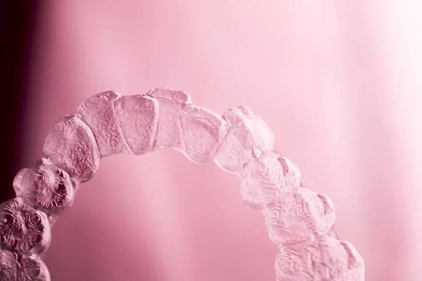 Invisible aligners teeth retainers — Stock Photo, Image