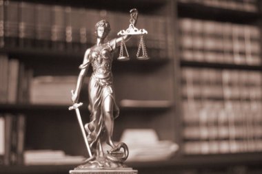 Hukuk büroları yasal heykel Themis