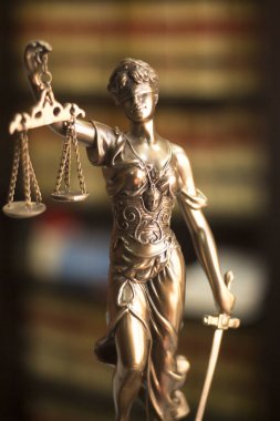 Hukuk kütüphane yasal heykel Themis