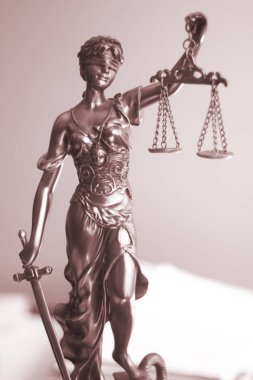 Attorneys office statue Themis clipart