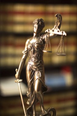 Hukuk kütüphane yasal heykel Themis
